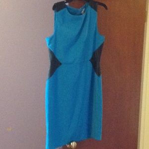 Blue and black Dress